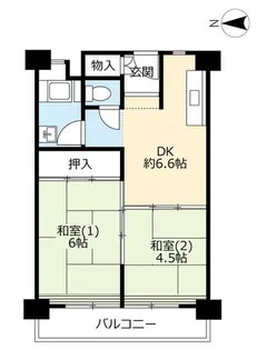 UR高倉台【0021203号室】の間取り