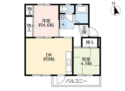 UR鶴山台【0380303号室】の間取り