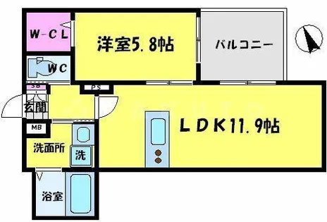 グランメゾン・ベルジュ【2階】の間取り