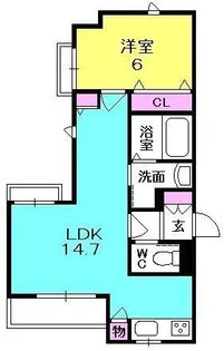 シャーメゾン スペランツァ【203号室】の間取り