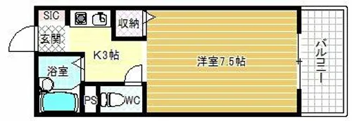 シェモア【1階】の間取り