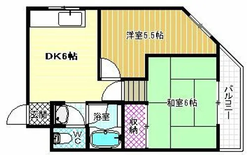 第二メゾンイハタ【3階】の間取り
