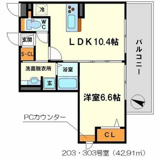 グランシャリオⅢ【2階】の間取り