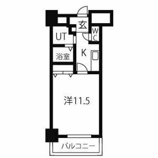 TQレジデンス名古屋錦【10階】の間取り
