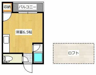 メイプル鳴水【2-B号室】の間取り