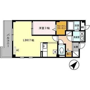 ヴァン エステート 北在家【202号室】の間取り