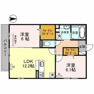 Porte bonheur(ポルト ボヌール)【3階】の間取り