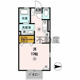 ルミエール A棟【201号室】の間取り