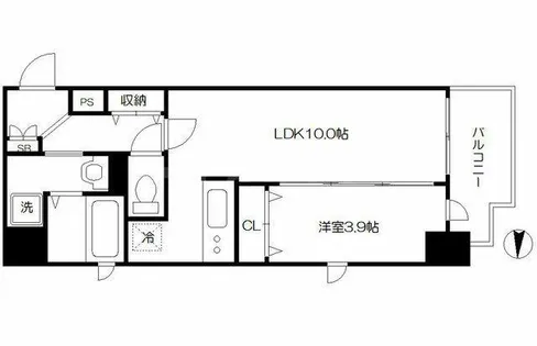 大阪府大阪市中央区道修町1丁目【マンション】の間取り
