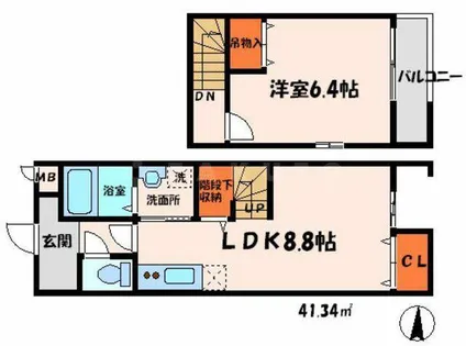 グランシールⅡ番館【1階】の間取り