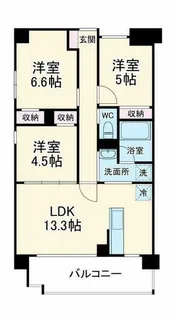 カビサ千里中央【3階】の間取り