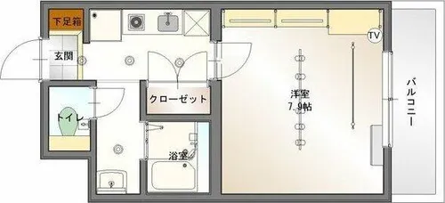 フロンティアU【2階】の間取り