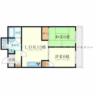 千里ピュアーライフ【3階】の間取り