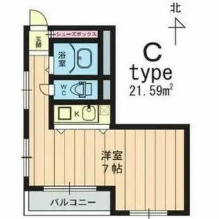 クリーンリビング四条大宮【3階】の間取り