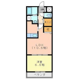 メゾンナナマツ【106号室】の間取り