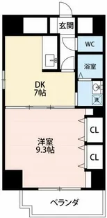 ハートヒルズ井田【7A号室】の間取り