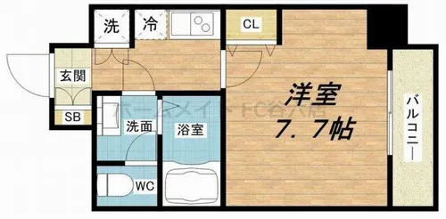 ジュネーゼプレシャス森ノ宮【9階】の間取り