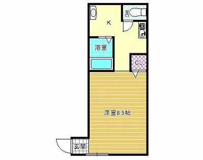 クレインファースト【2階】の間取り