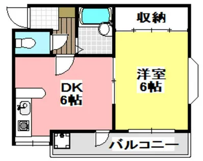 ルミエール大池【102号室】の間取り