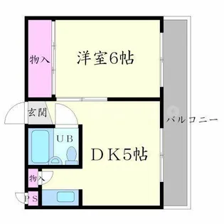 フレール千里【2階】の間取り