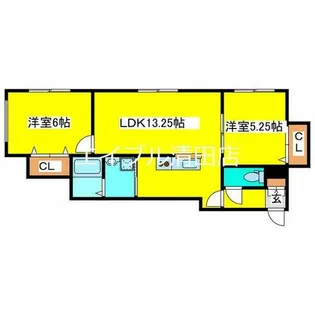 メゾンMT美しが丘【103号室】の間取り