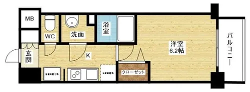 ArtizA新大阪D.C.【2階】の間取り