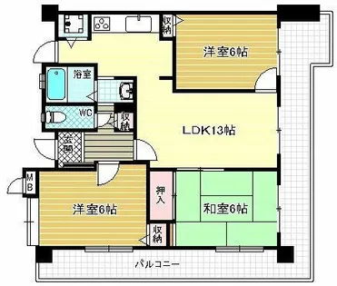 BeeBeeGrande【2階】の間取り