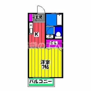 フェアガーデン竹下【2階】の間取り