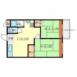 トップヒルコート【2階】の間取り