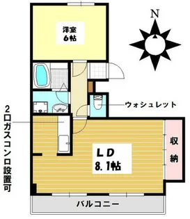 コートスクエアBLD【1階】の間取り