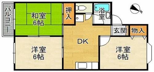 リヴェールメゾン【2階】の間取り