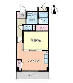 センチュリーパーク入場1番館【202号室】の間取り