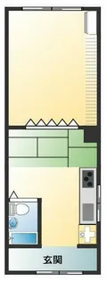 多気西町マンション【1号室】の間取り