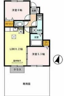 ファミールコート名谷【1階】の間取り