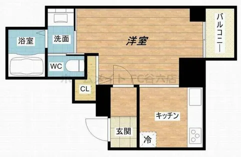 プラチナム松屋町【3階】の間取り