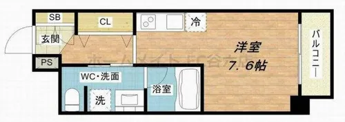 FUEGENKI玉造【4階】の間取り