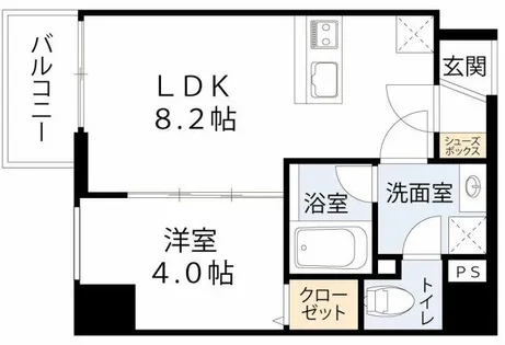 ブエナビスタ梅田イースト【5階】の間取り