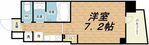 1Kの間取り画像