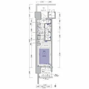 エステムプラザ梅田・中崎町IIIツインマークス ノースレジデンス【2階】の間取り