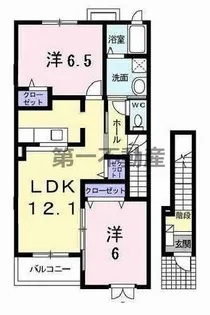 プレアデスB【B203号室】の間取り
