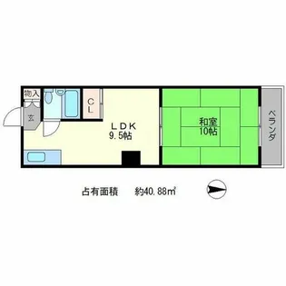 コーポサンプラザ【2階】の間取り