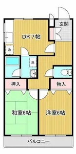 堂中ハイツ【203号室】の間取り