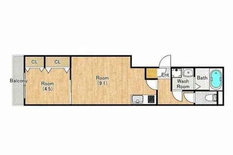 ジーメゾン大久保ルミナス【3階】の間取り