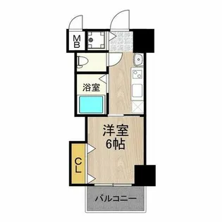 CITY SPIRE布施【7階】の間取り