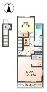 アメニティ網干【2階】の間取り