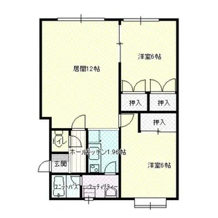 メゾン館山【202号室】の間取り