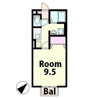 ハンズレジデンス北脇 A棟【1階】の間取り