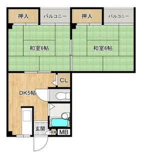 サントピア阿波座A棟【407号室】の間取り