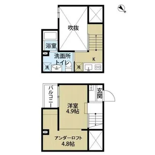 サンエイブリッジ Ⅱ【202号室】の間取り
