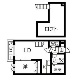 Ampio志賀本通【101号室】の間取り